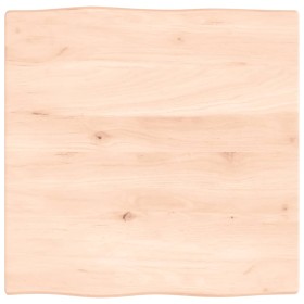 Solid oak wood table top with natural edge 60x60x2 cm by vidaXL, Table tops - Ref: Foro24-363869, Price: 46,99 €, Discount: %