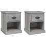 Bedside tables 2 pcs gray plywood 39x39x47.5 cm by vidaXL, Nightstands - Ref: Foro24-816141, Price: 67,94 €, Discount: %