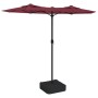 Double red burgundy umbrella 316x240 cm by vidaXL, Umbrellas - Ref: Foro24-362965, Price: 110,76 €, Discount: %