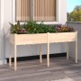 Jardinera con forro madera maciza de abeto 161x45x76 cm de vidaXL, Maceteros y jardineras - Ref: Foro24-364236, Precio: 82,99...