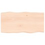 Solid wood table top natural edge 100x50x(2-6) cm by vidaXL, Table tops - Ref: Foro24-363886, Price: 81,43 €, Discount: %