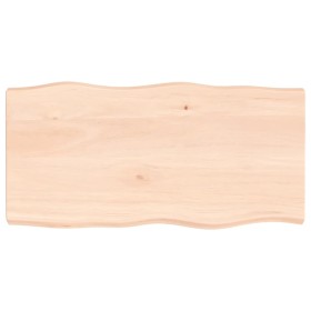 Solid wood table top natural edge 100x50x(2-6) cm by vidaXL, Table tops - Ref: Foro24-363886, Price: 81,99 €, Discount: %