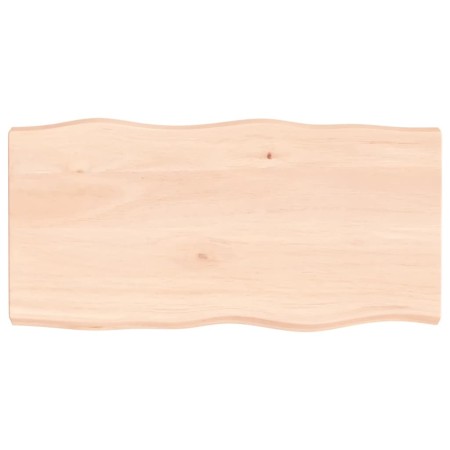 Solid wood table top natural edge 100x50x(2-6) cm by vidaXL, Table tops - Ref: Foro24-363886, Price: 81,99 €, Discount: %