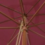 Burgundy red wooden pole garden umbrella 300x300x273 cm by vidaXL, Umbrellas - Ref: Foro24-363195, Price: 79,42 €, Discount: %