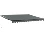 Einziehbare Markise aus Aluminium und anthrazitgrauem Stoff 4x3 m von vidaXL, Markisen - Ref: Foro24-3154463, Preis: 366,18 €...