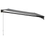 Toldo retráctil aluminio y tela gris antracita 4x3 m de vidaXL, Toldos - Ref: Foro24-3154463, Precio: 377,99 €, Descuento: %