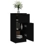 Aparador de madera contrachapada negro 30x30x70 cm de vidaXL, Aparadores - Ref: Foro24-811117, Precio: 57,37 €, Descuento: %