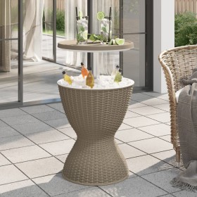 Light brown polypropylene 3-in-1 refrigerator table by vidaXL, Garden tables - Ref: Foro24-364158, Price: 139,92 €, Discount: %