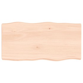 Solid wood table top natural edge 80x40x(2-6) cm by vidaXL, Table tops - Ref: Foro24-363874, Price: 69,99 €, Discount: %