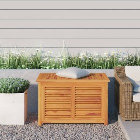 Garden storage box with solid teak bag 90x50x58 cm by vidaXL, Outdoor storage boxes - Ref: Foro24-363270, Price: 234,99 €, Di...