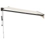 Automatic retractable awning cream color 3x2.5 m by vidaXL, Awnings - Ref: Foro24-3154501, Price: 360,52 €, Discount: %