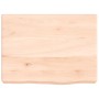 Untreated solid oak wood wall shelf 40x30x(2-6) cm by vidaXL, Shelves and shelves - Ref: Foro24-363508, Price: 36,59 €, Disco...