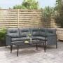 Anthrazitgrauer Garten-Couchtisch aus Stahl, 110 x 55 x 35 cm von vidaXL, Gartensets - Ref: Foro24-362813, Preis: 87,08 €, Ra...