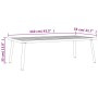 Anthrazitgrauer Garten-Couchtisch aus Stahl, 110 x 55 x 35 cm von vidaXL, Gartensets - Ref: Foro24-362813, Preis: 87,08 €, Ra...