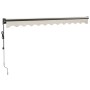 Automatic retractable awning cream color 3x2.5 m by vidaXL, Awnings - Ref: Foro24-3154501, Price: 360,52 €, Discount: %