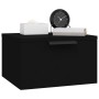 Black wall bedside table 34x30x20 cm by vidaXL, Lockers and storage cabinets - Ref: Foro24-811378, Price: 31,01 €, Discount: %