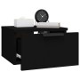 Black wall bedside table 34x30x20 cm by vidaXL, Lockers and storage cabinets - Ref: Foro24-811378, Price: 31,01 €, Discount: %