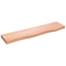 Light brown treated oak wood wall shelf 80x20x4cm by vidaXL, Shelves and shelves - Ref: Foro24-363660, Price: 47,99 €, Discou...