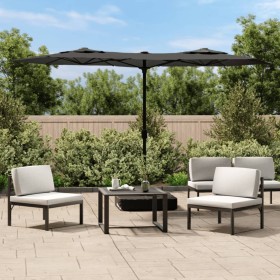 Anthrazitgrauer Doppelschirm 316x240 cm von vidaXL, Sonnenschirme - Ref: Foro24-362963, Preis: 134,99 €, Rabatt: %