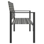 2-seater garden bench gray synthetic rattan by vidaXL, garden benches - Ref: Foro24-364122, Price: 86,99 €, Discount: %