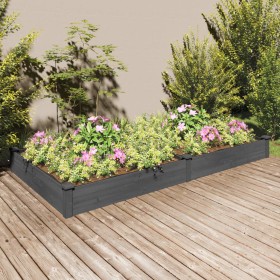 Flowerbed planter with gray fir wood lining 240x120x25 cm by vidaXL, Pots and planters - Ref: Foro24-364303, Price: 80,82 €, ...