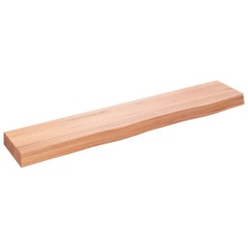 Light brown treated oak wood wall shelf 100x20x6 cm by vidaXL, Shelves and shelves - Ref: Foro24-363679, Price: 89,99 €, Disc...