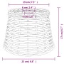 Weißer Lampenschirm aus Korbgeflecht Ø25x17 cm von vidaXL, Lampenschirme - Ref: Foro24-364382, Preis: 17,57 €, Rabatt: %