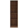 4-tier oak brown plywood shelf 40x24x143 cm by vidaXL, Bookcases and shelves - Ref: Foro24-816067, Price: 54,83 €, Discount: %