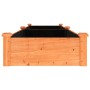 Flowerbed planter with brown fir wood lining 240x60x25 cm by vidaXL, Pots and planters - Ref: Foro24-364299, Price: 70,58 €, ...