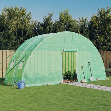 Greenhouse with green steel structure 12 m² 6x2x2.85 m by vidaXL, Greenhouses - Ref: Foro24-364089, Price: 201,33 €, Discount: %