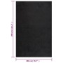 Alfombra de pelo largo negro 200x290 cm de vidaXL, Alfombras - Ref: Foro24-342125, Precio: 116,99 €, Descuento: %