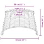 White wicker ceiling lamp shade Ø38x23 cm by vidaXL, Lampshades - Ref: Foro24-364368, Price: 35,56 €, Discount: %