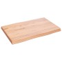 Tablero mesa madera tratada borde natural marrón 60x40x(2-4) cm de vidaXL, Tableros para mesas - Ref: Foro24-363930, Precio: ...