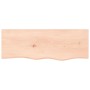 Estante de pared madera maciza roble sin tratar 80x30x(2-4) cm de vidaXL, Estantes y estanterías - Ref: Foro24-363543, Precio...