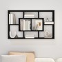 Black plywood wall shelf 85x16x52.5 cm by vidaXL, Shelves and shelves - Ref: Foro24-801419, Price: 38,99 €, Discount: %