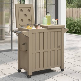 Light brown polypropylene 3-in-1 serving cart by vidaXL, Kitchen and dining carts - Ref: Foro24-364170, Price: 247,99 €, Disc...