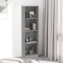 Sonoma gray plywood 4-tier shelving unit 40x24x143 cm by vidaXL, Bookcases and shelves - Ref: Foro24-816066, Price: 47,09 €, ...