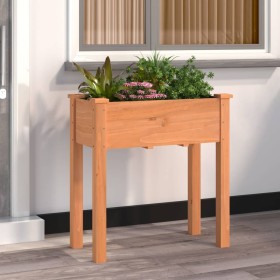 Planter with brown fir wood interior lining 71x37x76 cm by vidaXL, Pots and planters - Ref: Foro24-364231, Price: 68,29 €, Di...