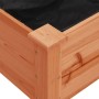 Planter with brown fir wood interior lining 71x37x76 cm by vidaXL, Pots and planters - Ref: Foro24-364231, Price: 65,96 €, Di...