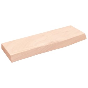 Untreated solid oak wood wall shelf 60x20x4 cm by vidaXL, Shelves and shelves - Ref: Foro24-363522, Price: 35,53 €, Discount: %