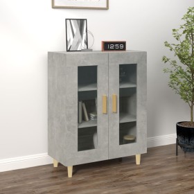 Aparador de madera de ingeniería gris hormigón 69,5x34x90 cm de vidaXL, Aparadores - Ref: Foro24-812118, Precio: 79,92 €, Des...