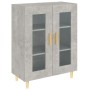 Aparador de madera de ingeniería gris hormigón 69,5x34x90 cm de vidaXL, Aparadores - Ref: Foro24-812118, Precio: 77,74 €, Des...