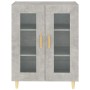 Aparador de madera de ingeniería gris hormigón 69,5x34x90 cm de vidaXL, Aparadores - Ref: Foro24-812118, Precio: 77,74 €, Des...