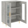 Aparador de madera de ingeniería gris hormigón 69,5x34x90 cm de vidaXL, Aparadores - Ref: Foro24-812118, Precio: 77,74 €, Des...