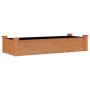 Flowerbed planter lined with solid brown fir wood 120x45x25 cm by vidaXL, Pots and planters - Ref: Foro24-364287, Price: 39,5...