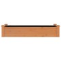 Flowerbed planter lined with solid brown fir wood 120x45x25 cm by vidaXL, Pots and planters - Ref: Foro24-364287, Price: 39,5...