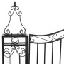 Black wrought iron garden gate 121x8x120 cm by vidaXL, garden gates - Ref: Foro24-363431, Price: 119,72 €, Discount: %