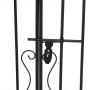 Black wrought iron garden gate 121x8x120 cm by vidaXL, garden gates - Ref: Foro24-363431, Price: 119,72 €, Discount: %