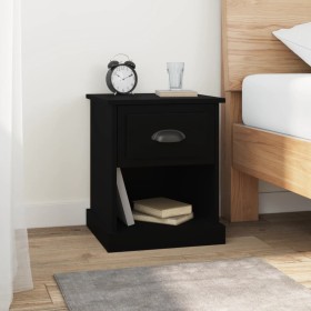 Black plywood nightstand 39x39x47.5 cm by vidaXL, Nightstands - Ref: Foro24-816130, Price: 38,39 €, Discount: %