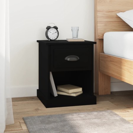 Black plywood nightstand 39x39x47.5 cm by vidaXL, Nightstands - Ref: Foro24-816130, Price: 38,36 €, Discount: %